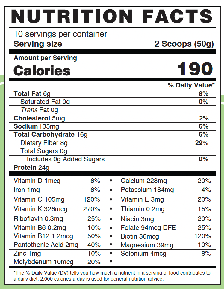 METABOLIC PROTEIN C-PLUS VANILLA - ingredients list
