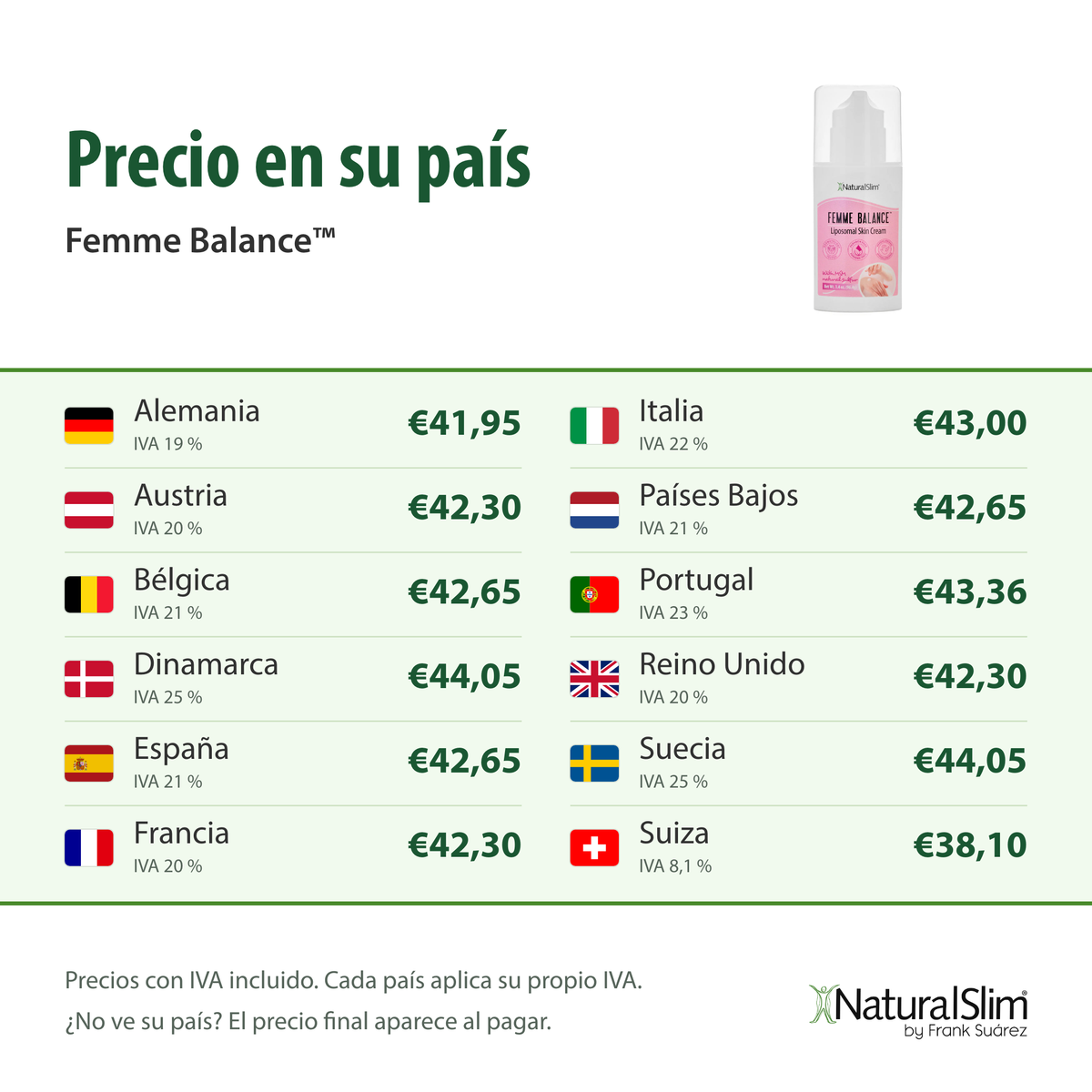 Precio en su país: Femme Balance™