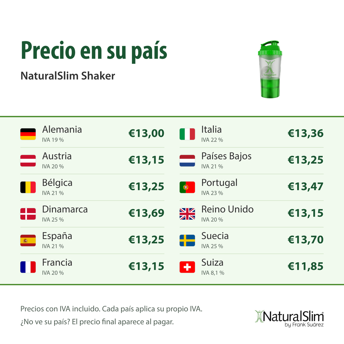 Precio en su país: NaturalSlim Shaker