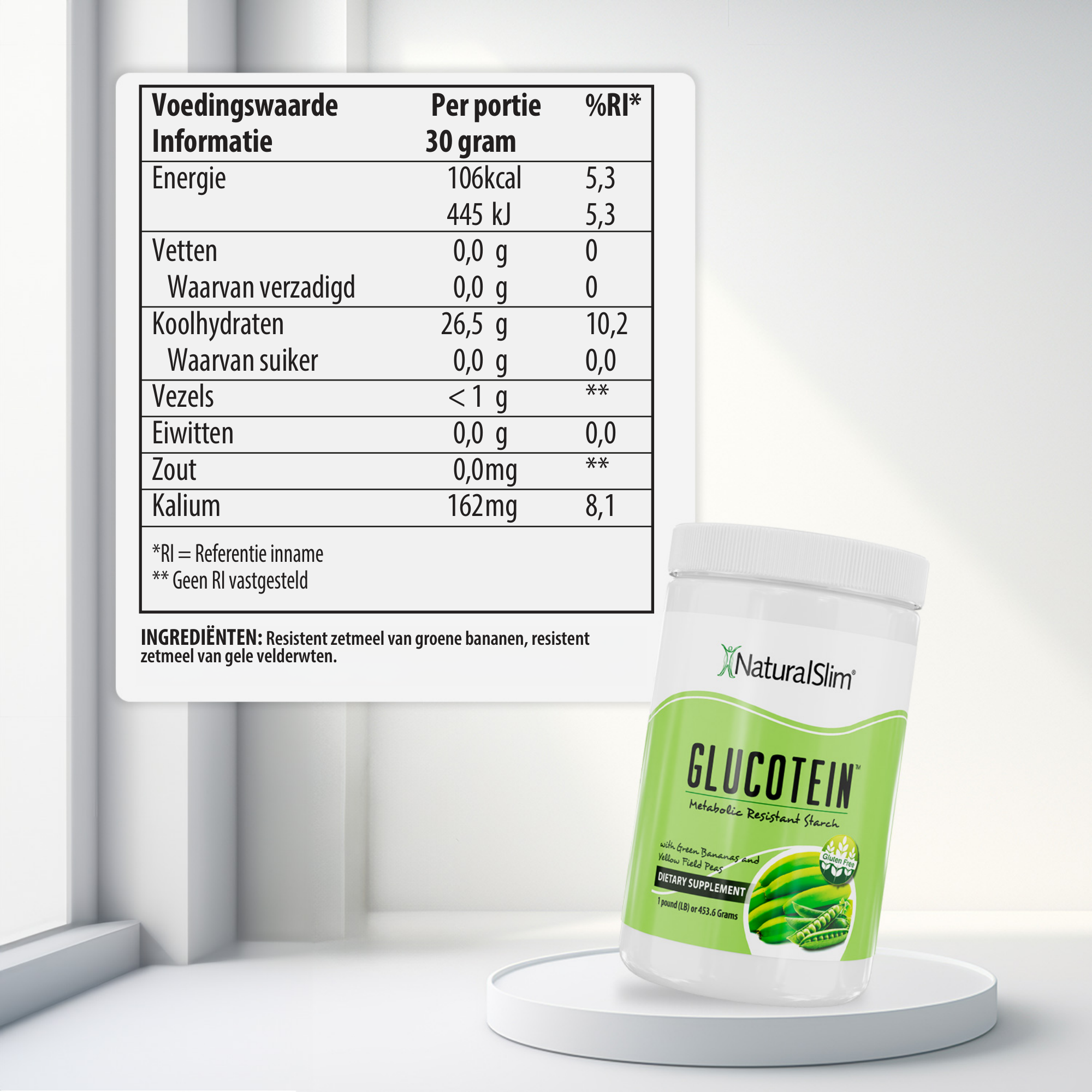 Glucotein voedingswaarde-informatie [facts:nl]