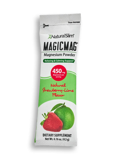 MAGICMAG Stick Packs | Travel | Strawberry-Lime | Magnesium Citrate Supplement - product lifestyle image
