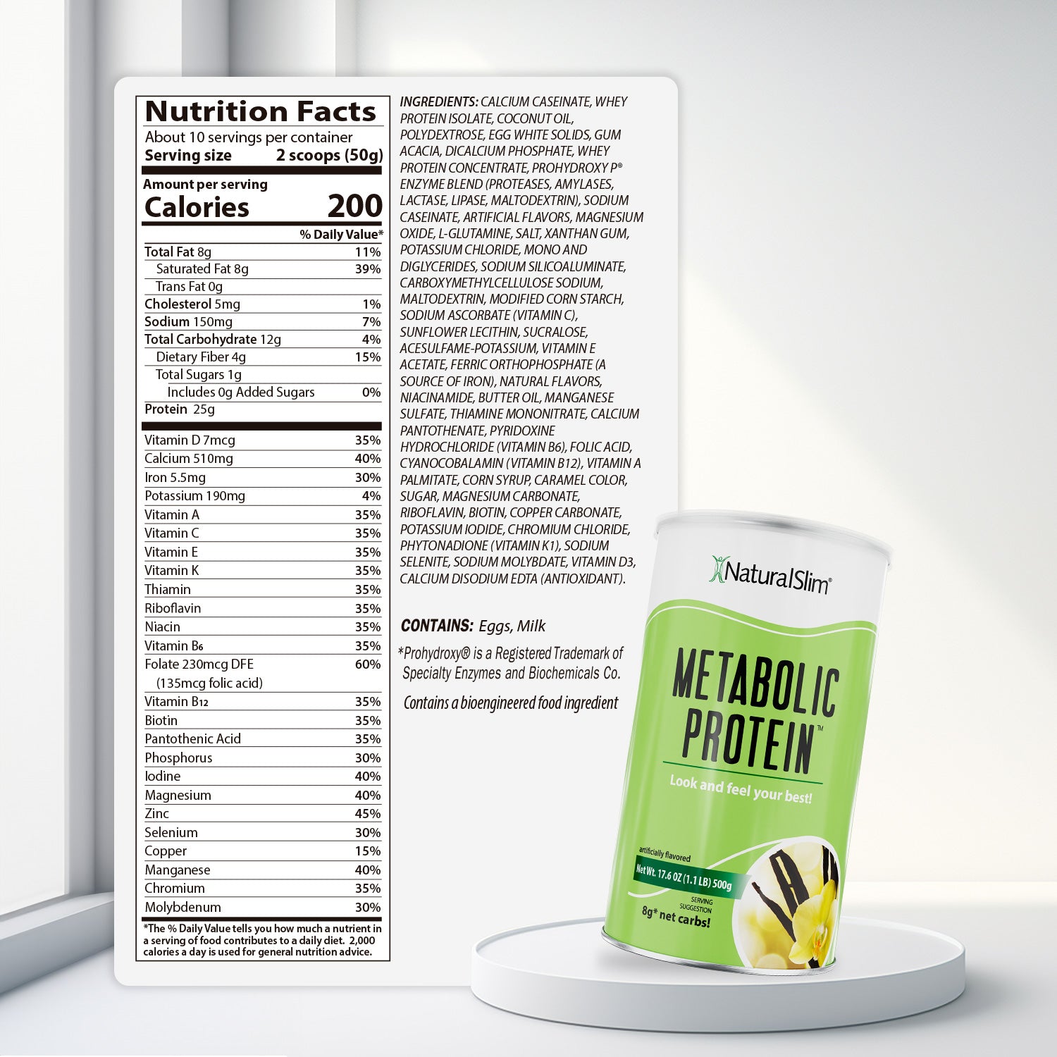 METABOLIC PROTEIN™ Vanilla | Batida de Vainilla de Proteína de Whey