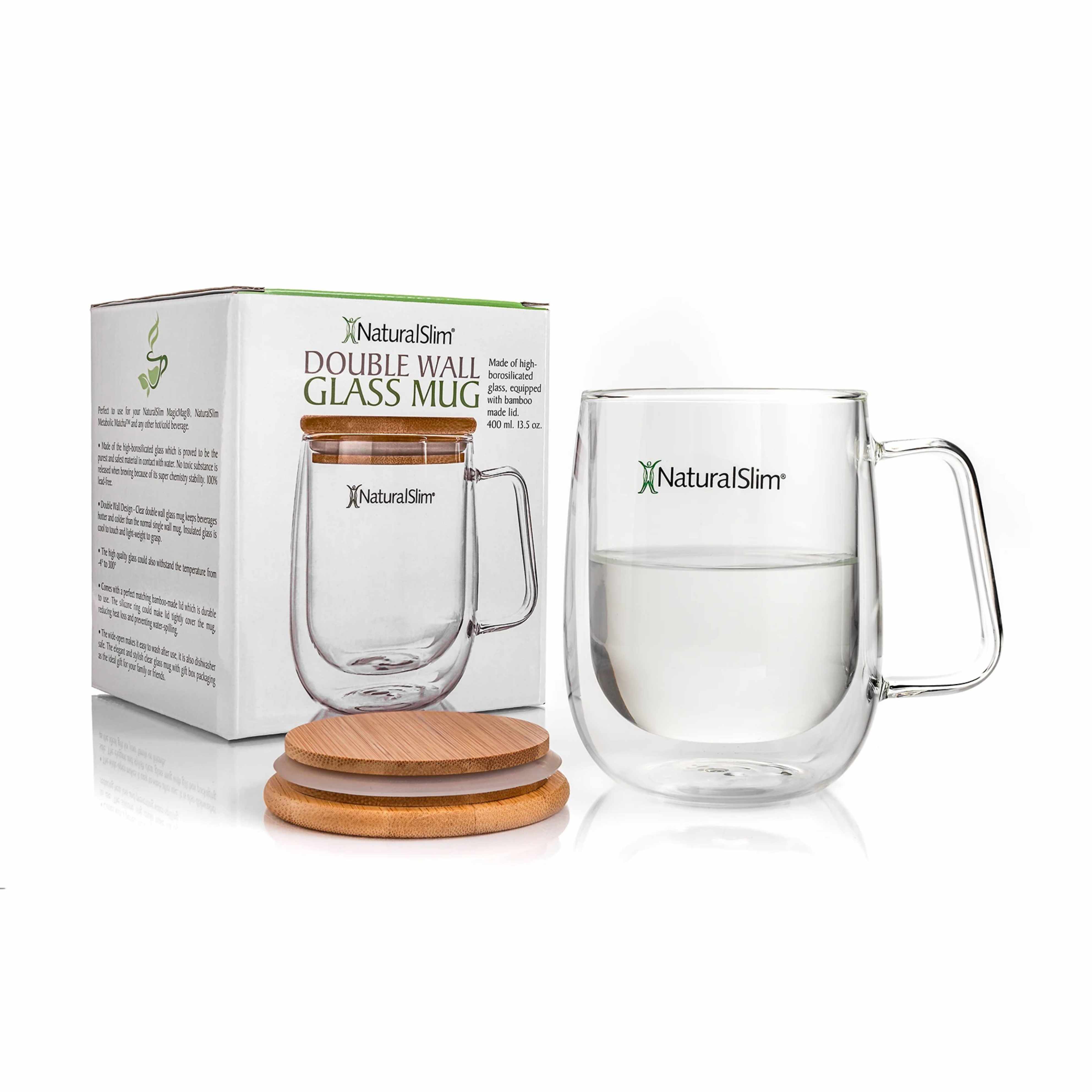 Taza de vidrio de doble pared NaturalSlim