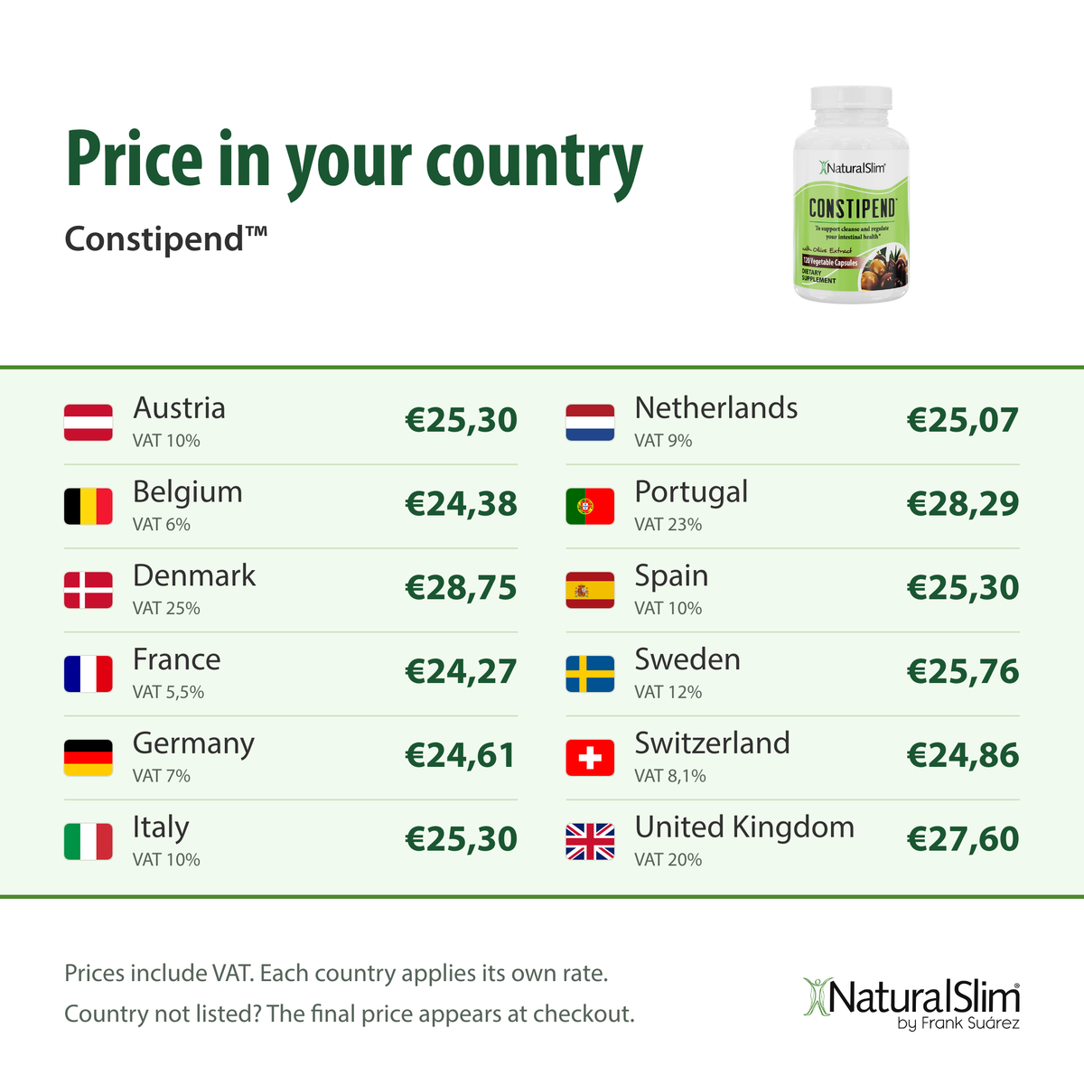 Price in your country: Constipend™